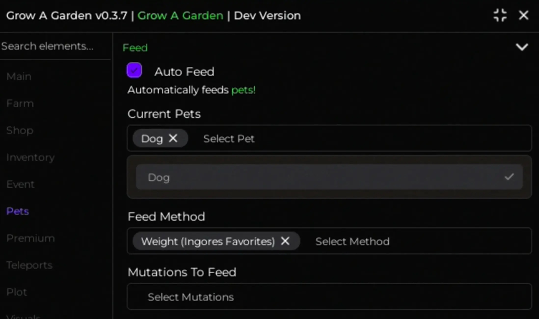 Grow A Garden Script